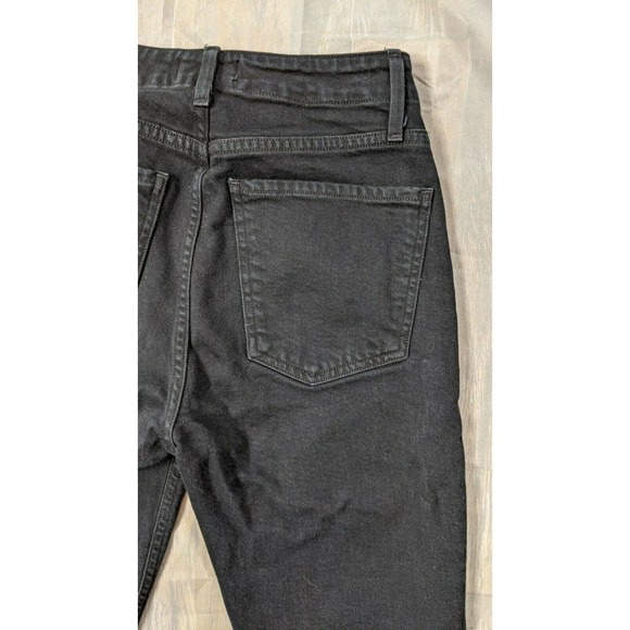 Agolde Nico Zip Front high-rise Black Jeans, 25R - Picture 10 of 12